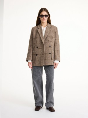 Blezery By Malene Birger Railey Double-breasted Autumn check | PL_BB62444