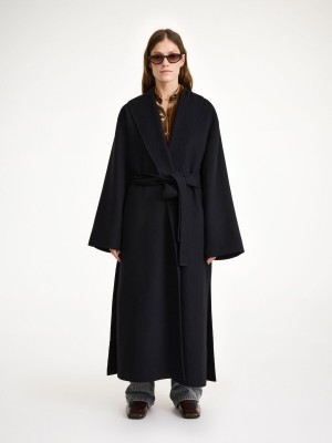 Kurtki By Malene Birger Trullem Wool Czarne | PL_BB56634