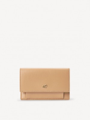 Portfele i wizytowniki By Malene Birger Aya Leather Wallet Sand | PL_BB12451