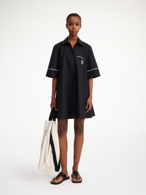 Sukienka By Malene Birger Gaielle Organic Cotton Czarne | PL_BB90848